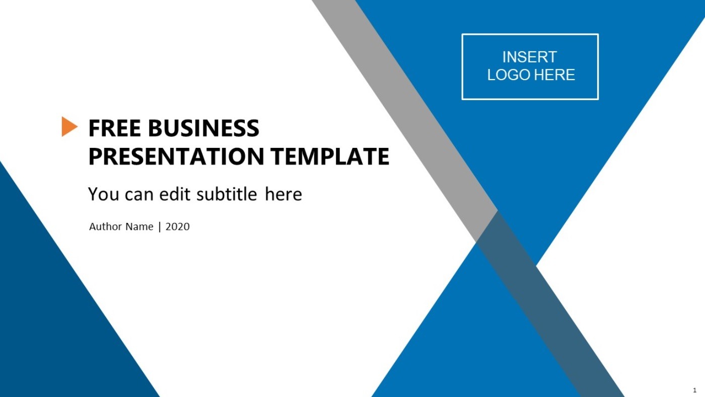 business review presentation template free download