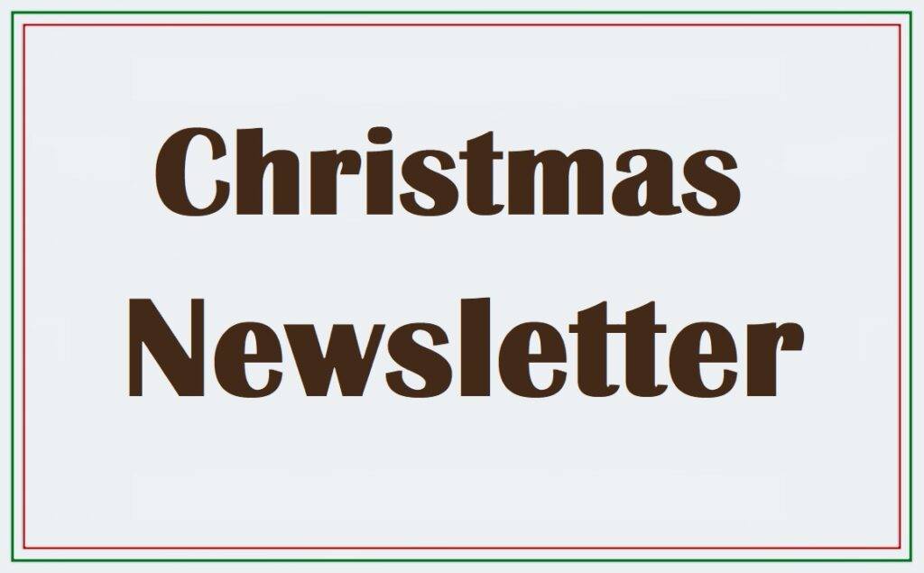 Christmas Newsletter Template Free Word Pdf Templates